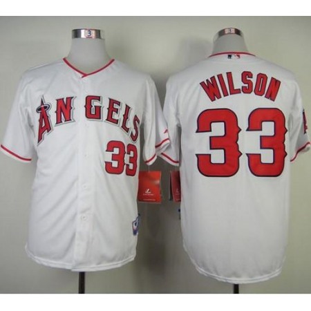 Angels of Anaheim #33 C.J. Wilson White Cool Base Stitched MLB Jersey