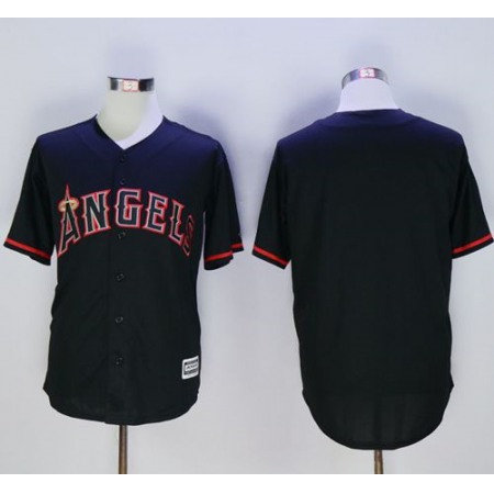 Angels of Anaheim Blank Black New Cool Base Fashion Stitched MLB Jersey