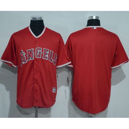 Angels of Anaheim Blank Red New Cool Base Stitched MLB Jersey