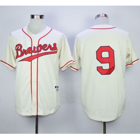 Brewers #9 Jean Segura Cream 1948 Turn Back The Clock Stitched MLB Jersey