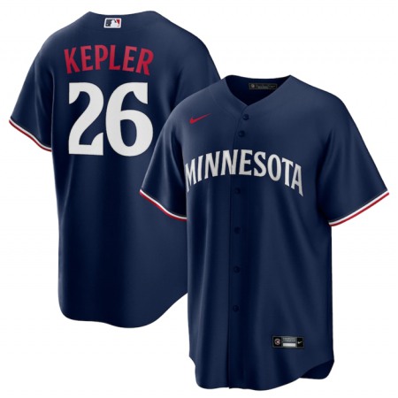 Men's Minnesota Twins #26 Max Kepler Navy Cool Base Stitched Baseball Jersey