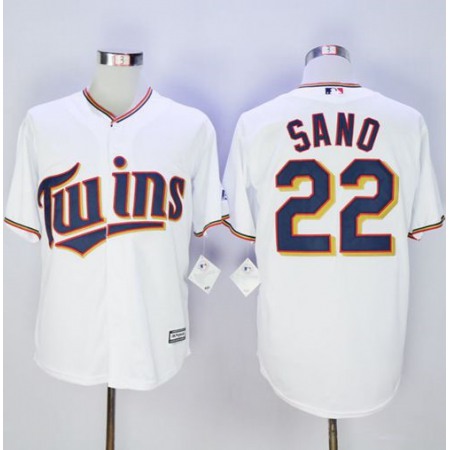 Twins #22 Miguel Sano New White Cool Base Stitched MLB Jersey