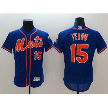 Men's New York Mets #15 Tim Tebow Royal Flexbase Stitched MLB Jersey