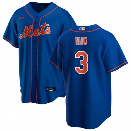 Men's New York Mets #3 Tomas Nino Royal Cool Base Stitched Jersey