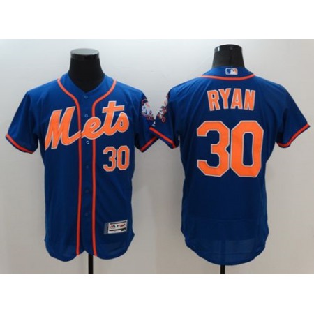 Mets #30 Nolan Ryan Blue Flexbase Authentic Collection Stitched MLB Jersey