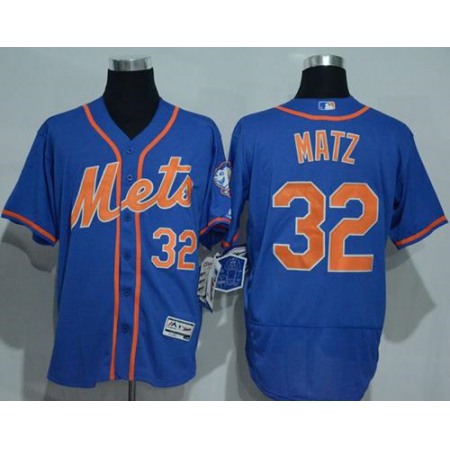 Mets #32 Steven Matz Blue Flexbase Authentic Collection Stitched MLB Jersey