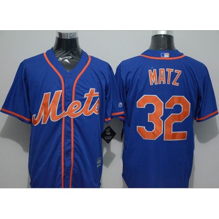 Mets #32 Steven Matz Blue New Cool Base Alternate Home Stitched MLB Jersey