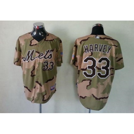 Mets #33 Matt Harvey Green(Grey NO.) Alternate Road Cool Base Stitched MLB Jersey