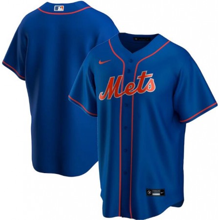 Men's New York Mets Blank Blue Cool Base Stitched Jersey