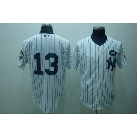 Yankees #13 Alex Rodriguez White GMS The Boss Stitched MLB Jersey