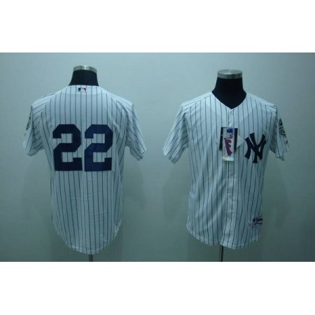 Yankees #22 Jacoby Ellsbury White Stitched MLB Jersey