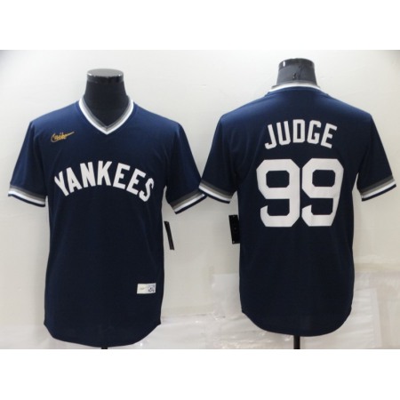 Men's New York Yankees #99 Aaron Judge Navy Stitched Baseball Jersey