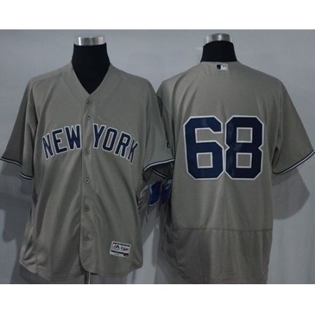 Yankees #68 Dellin Betances Grey Flexbase Authentic Collection Stitched MLB Jersey