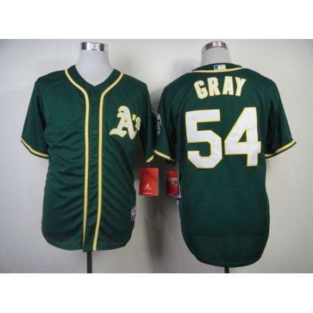 Athletics #54 Sonny Gray Green Cool Base Stitched MLB Jersey