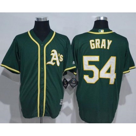 Athletics #54 Sonny Gray Green New Cool Base Stitched MLB Jersey