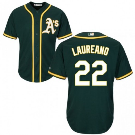 Men's Oakland Athletics #22 Ramon Laureano Green Stitched MLB Jersey