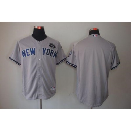 Yankees Blank Grey GMS "The Boss" Stitched MLB Jersey