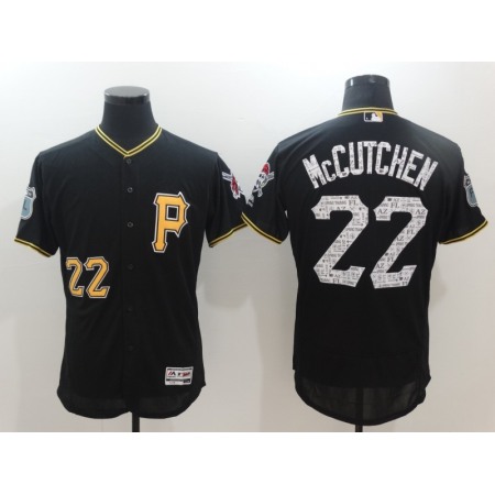 Men's Pittsburgh Pirates #22 Andrew McCutchen Majestic Black 2017 Spring Training Authentic Flex Base Player Stitched MLB Jersey