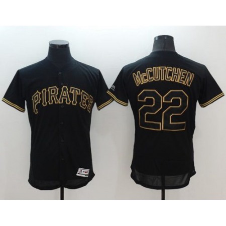 Pirates #22 Andrew McCutchen Black Fashion Flexbase Authentic Collection Stitched MLB Jersey