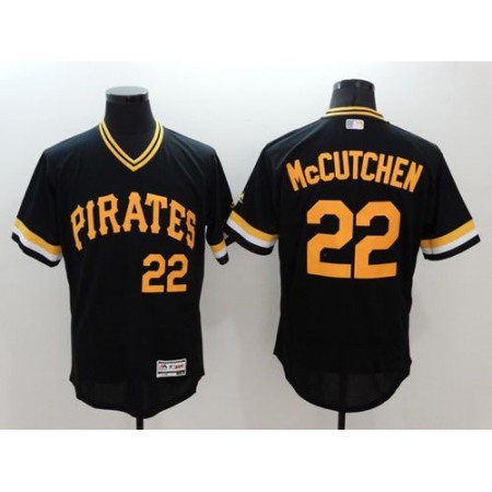 Pirates #22 Andrew McCutchen Black Flexbase Authentic Collection Cooperstown Stitched MLB Jersey