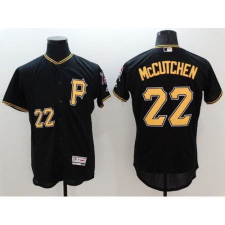 Pirates #22 Andrew McCutchen Black Flexbase Authentic Collection Stitched MLB Jersey