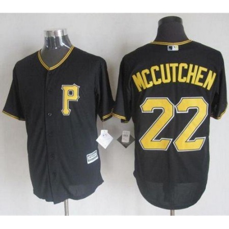 Pirates #22 Andrew McCutchen Black New Cool Base Stitched MLB Jersey