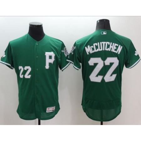 Pirates #22 Andrew McCutchen Green Celtic Flexbase Authentic Collection Stitched MLB Jersey