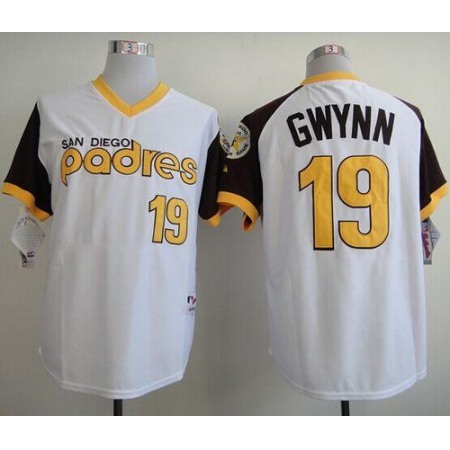 Padres #19 Tony Gwynn White 1978 Turn Back The Clock Stitched MLB Jersey