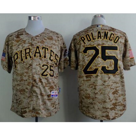 Pirates #25 Gregory Polanco Camo Alternate Cool Base Stitched MLB Jersey