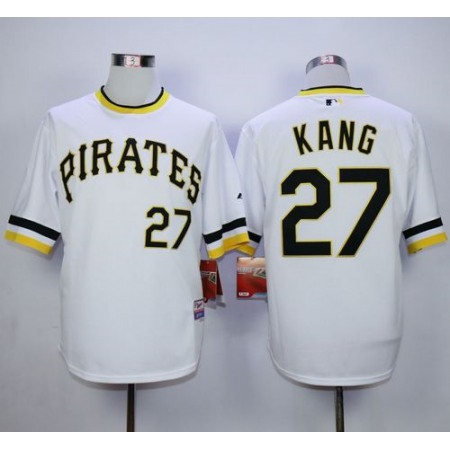 Pirates #27 Jung-ho Kang White Alternate 2 Cool Base Stitched MLB Jersey