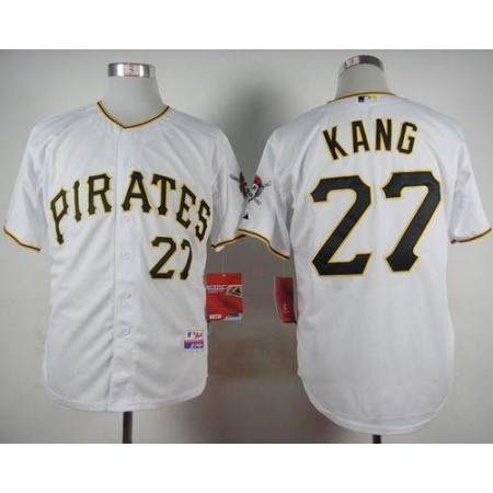 Pirates #27 Jung-ho Kang White Cool Base Stitched MLB Jersey