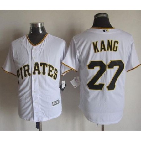 Pirates #27 Jung-ho Kang White New Cool Base Stitched MLB Jersey