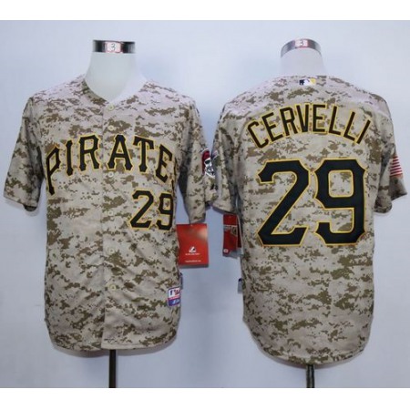 Pirates #29 Francisco Cervelli Camo Alternate Cool Base Stitched MLB Jersey