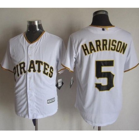 Pirates #5 Josh Harrison White New Cool Base Stitched MLB Jersey