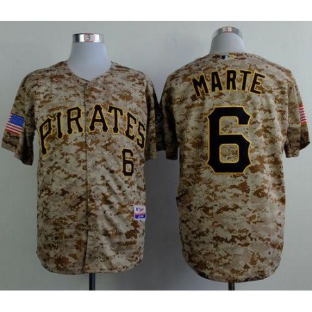 Pirates #6 Starling Marte Camo Alternate Cool Base Stitched MLB Jersey