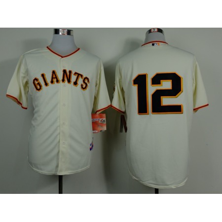 Giants #12 Joe Panik Cream Home Cool Base Stitched MLB Jersey