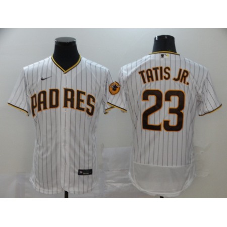 Men's San Diego Padres #23 Fernando Tatis Jr. White Flex Base Stitched MLB Jersey