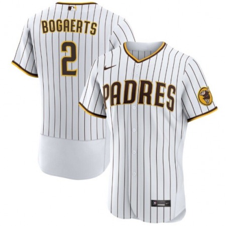 Men's San Diego Padres #2 Xander Bogaerts White Flex Base Stitched Baseball Jersey