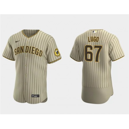 Men's San Diego Padres #67 Seth Lugo Tan Flex Base Stitched Baseball Jersey