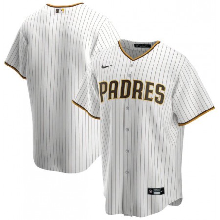 Men's San Diego Padres Blank White Cool Base Stitched Jersey
