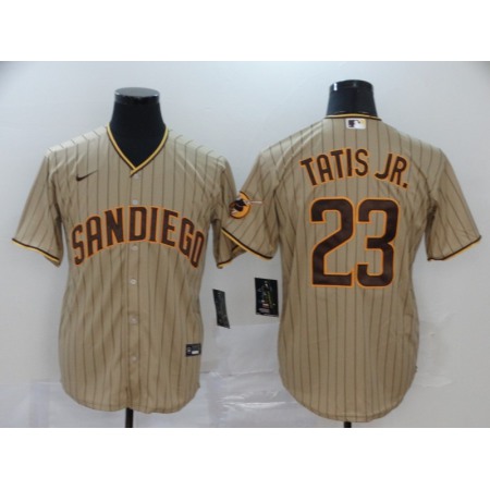 Men's San Diego Padres Tan Brown #23 Fernando Tatis Jr. Stitched MLB Jersey