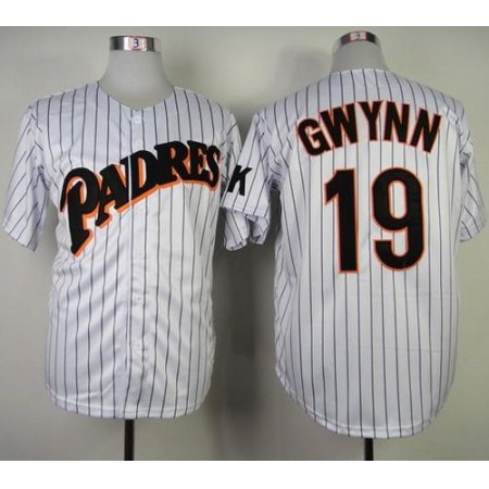 Mitchell and Ness Padres #19 Tony Gwynn Stitched Throwback MLB Jersey