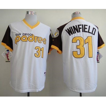 Padres #31 Dave Winfield White 1978 Turn Back The Clock Stitched MLB Jersey