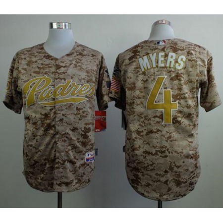 Padres #4 Wil Myers Camo Alternate 2 Cool Base Stitched MLB Jersey