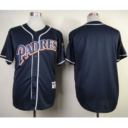 Padres Blank Navy Blue 1998 Turn Back The Clock Stitched MLB Jersey