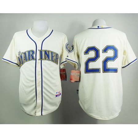 Mariners #22 Robinson Cano Cream Alternate Cool Base Stitched MLB Jersey