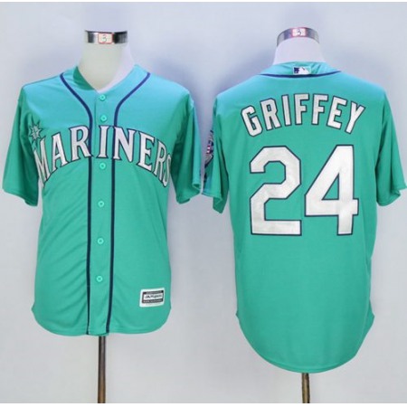 Mariners #24 Ken Griffey Green New Cool Base Stitched MLB Jersey