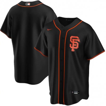 Men's San Francisco Giants Blank Black Cool Base Stitched Jersey