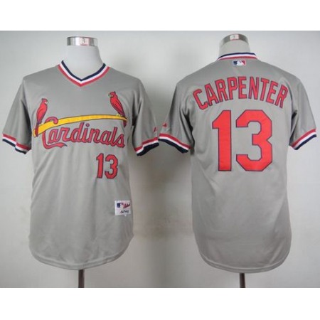 Cardinals #13 Matt Carpenter Grey 1978 Turn Back The Clock Stitched MLB Jersey