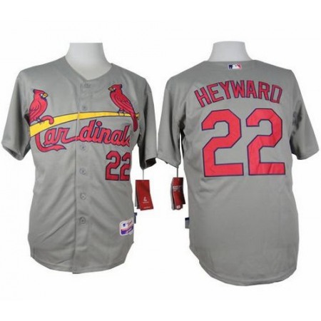 Cardinals #22 Jason Heyward Grey Cool Base Stitched MLB Jersey